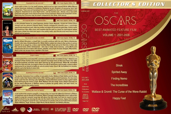 The Oscars: Best Animated Feature Film - Volume 1 (2001-2006)