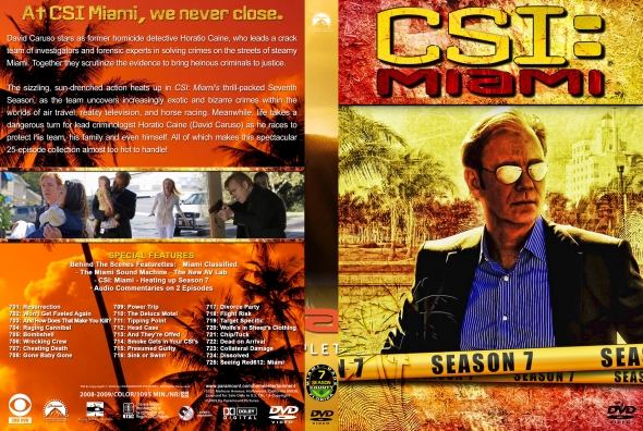 CSI: Miami- Season 7 (spanning spine)
