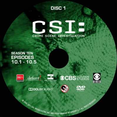 CSi: Crime Scene Investigation - Season 10; disc 1