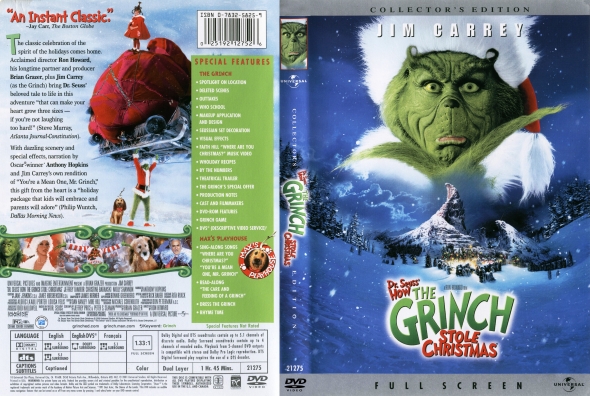 How The Grinch Stole Christmas 2022 Dvd Cover Covercity - Dvd Covers & Labels - How The Grinch Stole Christmas