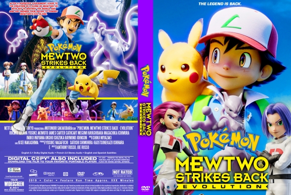 Pokémon - Mewtwo Contra-Ataca - Evolução - Capa DVD  Label DVD -   - Crianção e tradução de capas de Dvd's e Blu-ray's  para colecionadores