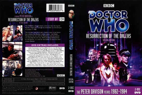 DR/DOCTOR WHO RESURRECTION OF THE DALEKS COMMERATIVE STAMP COVER 