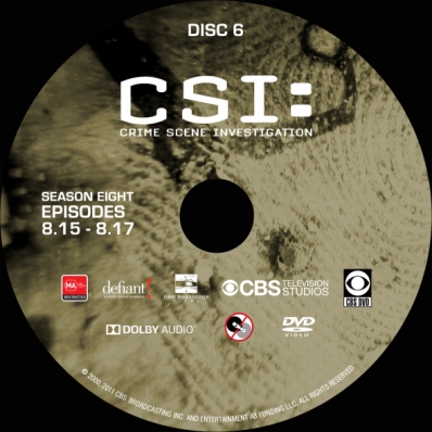 CSi: Crime Scene Investigation - Season 8; disc 6