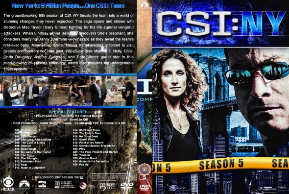 CSI: NY - Season 5 (spanning spine)