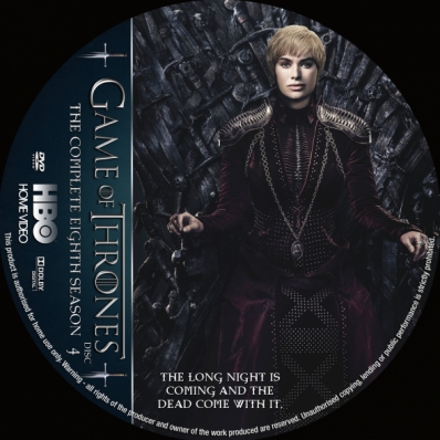 Game of Thrones - Season 8; disc 4