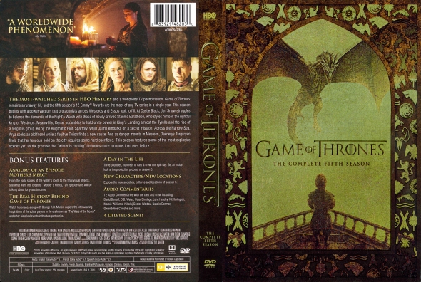 game of thrones series 5 dvd