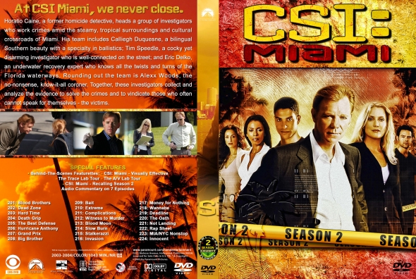 CSI: Miami- Season 2 (spanning spine)