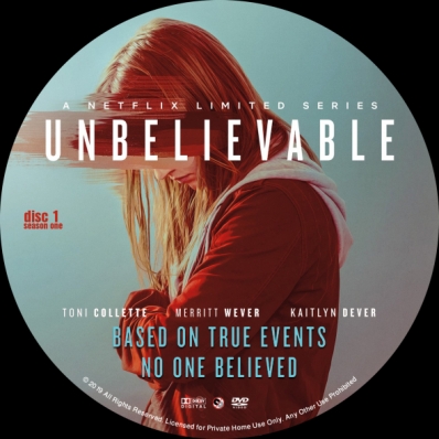 Unbelievable - Season 1; disc 1