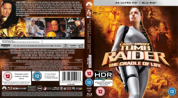 Lara Croft Tomb Raider: Cradle Of Life (2018) 4K UHD/Blu-ray Steelbook - Loose Disc