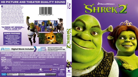 shrek 2 dvd cover