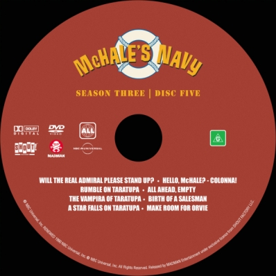 McHale's Navy - Season 3; disc 5