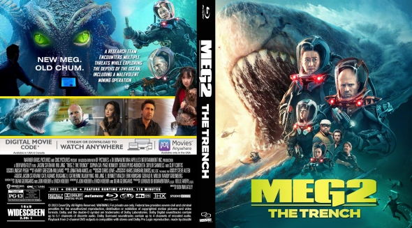 Meg 2: The Trench dvd label - DVD Covers & Labels by Customaniacs, id:  288649 free download highres dvd label