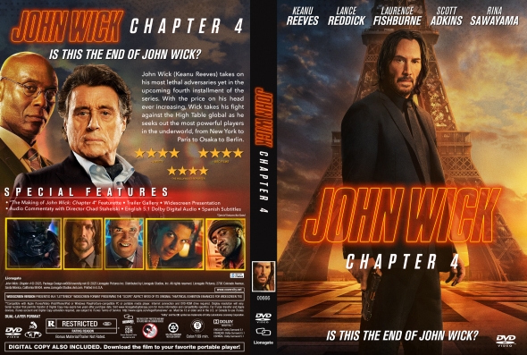 John Wick: Chapter 4 (2023) Region Free DVD - SKNMART