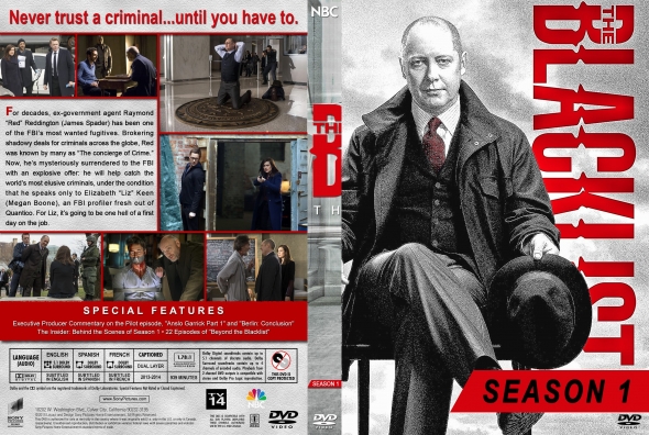 The Blacklist - Season 1 (spanning spine)