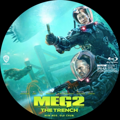 Meg 2: The Trench dvd label - DVD Covers & Labels by Customaniacs, id:  288649 free download highres dvd label