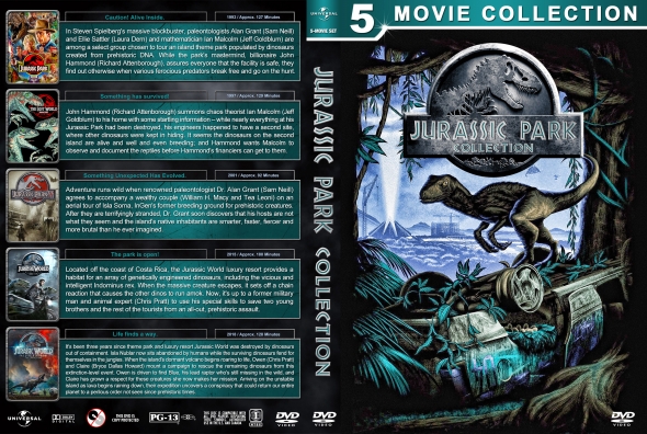 Covercity Dvd Covers And Labels Jurassic Park Collection 5 