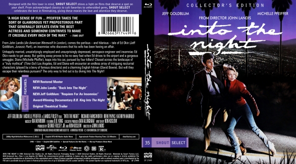 Into The Night (1985) Shout Select Blu-Ray