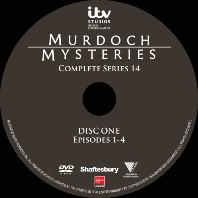 Murdoch Mysteries - Season 14; disc 1