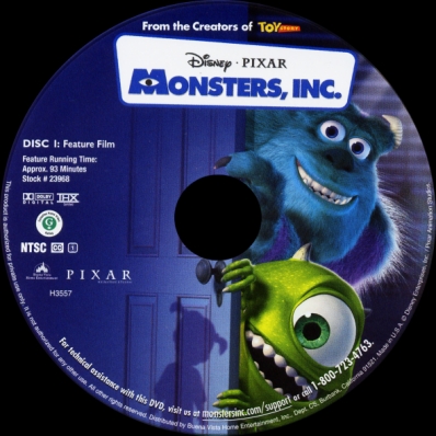 CoverCity - DVD Covers & Labels - Monsters, Inc.