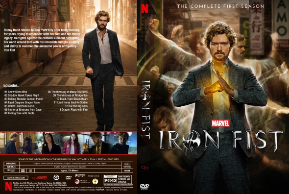 Iron Fist: Season 2 (2018) R0 Custom DVD Covers 