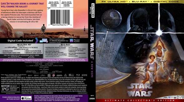 Covercity Dvd Covers Labels Star Wars A New Hope 4k