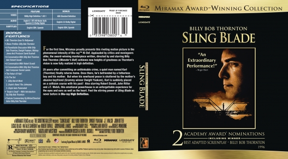 CoverCity - DVD Covers & Labels - Sling Blade