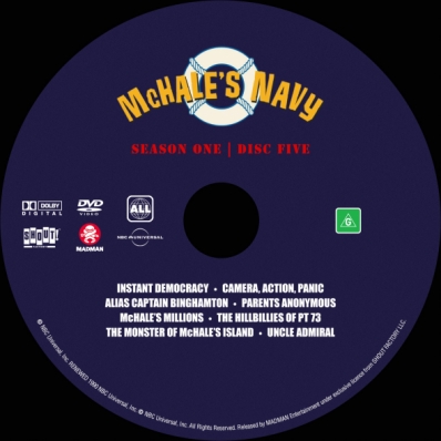 McHale's Navy - Season 1; disc 5
