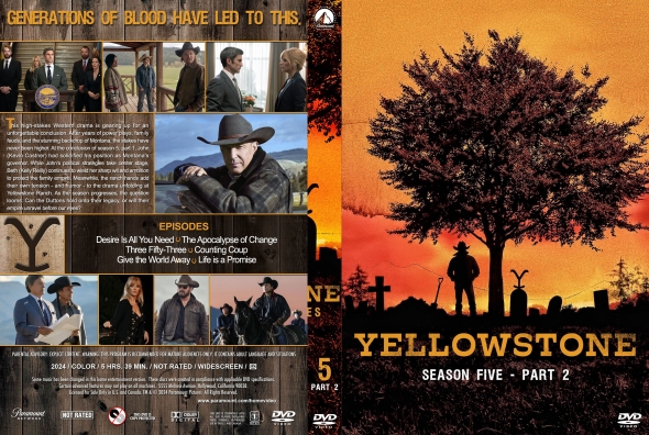 Yellowstone - Season 5, Part 2 (spanning spine)