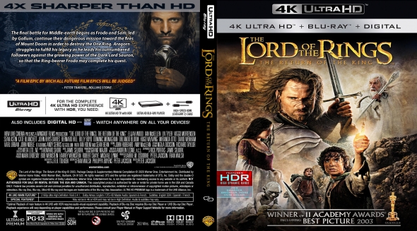 lord of the rings the return of the king dvd cover