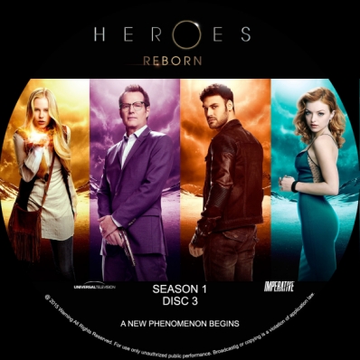 Heroes Reborn - Season 1; disc 3