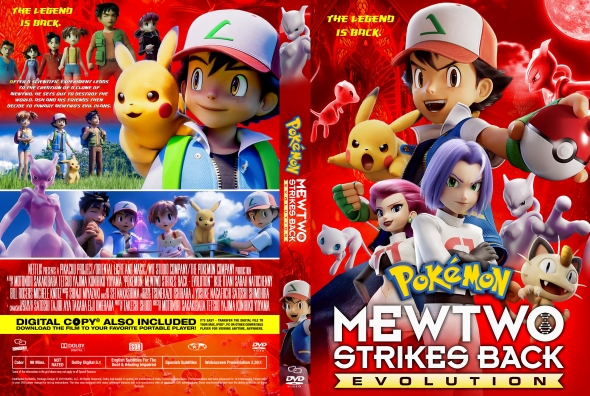 Pokemon the Movie Mewtwo Strikes Back Evolution DVD