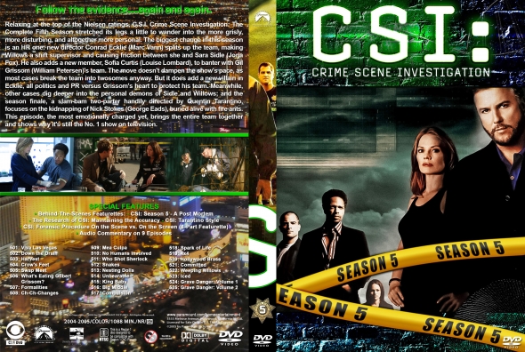 CSI : Crime Scene Investigation - Season 5 (spanning spine)