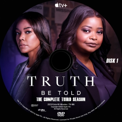Truth Be Told - Season 3; disk 1