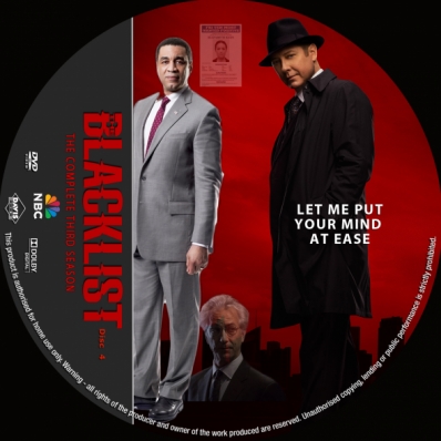 The Blacklist - Season 3; disc 4