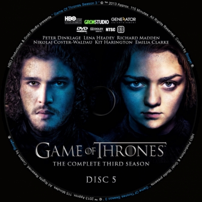 Game Of Thrones - Season 3; disc 5