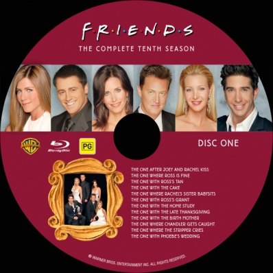 CoverCity - DVD Covers & Labels - Friends - Season 10; disc 1