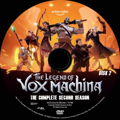 The Legend of Vox Machina - Season 2; disk 2