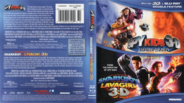 Spy Kids 3-D: Game Over / The Adventures of Sharkboy and Lavagirl 3-D