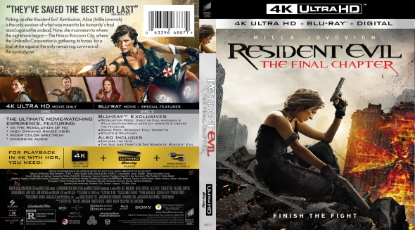 CoverCity - DVD Covers & Labels - Resident Evil: The Final Chapter 4K