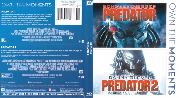 PREDATOR 1 AND 2 BLURAY DUPLO