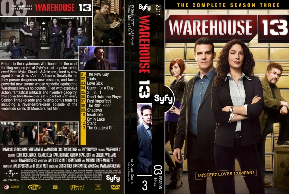 CoverCity - DVD Covers & Labels - Warehouse 13 - Season 3
