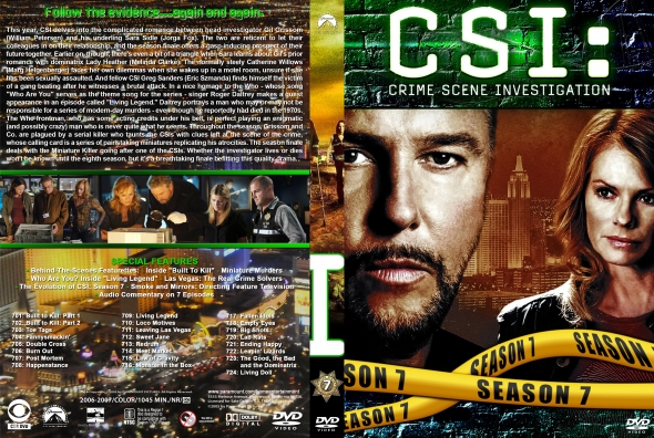 CSI : Crime Scene Investigation - Season 7 (spanning spine)