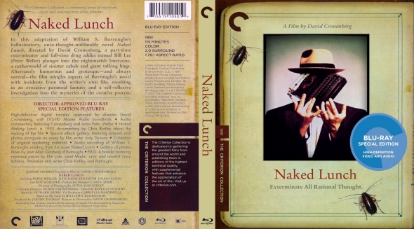 Naked Lunch (Blu-ray Disc, 2013, Criterion Collection 