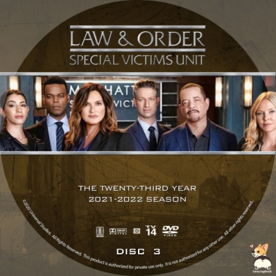 CoverCity - DVD Covers & Labels - Law & Order: SVU - Season 23, Disc 3