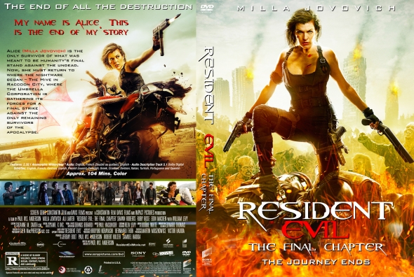 Resident Evil: The Final Chapter (DVD, 2016), Movie 43396488649