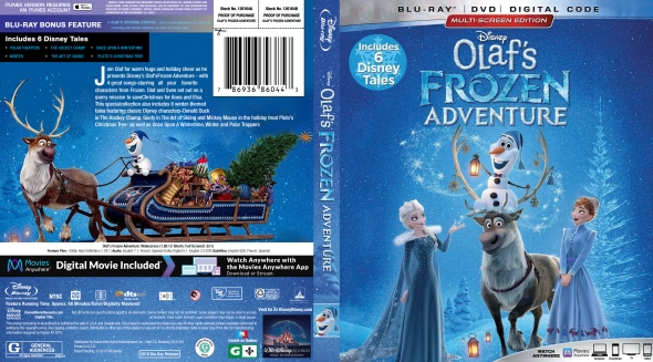 Covercity Dvd Covers Labels Olaf S Frozen Adventure