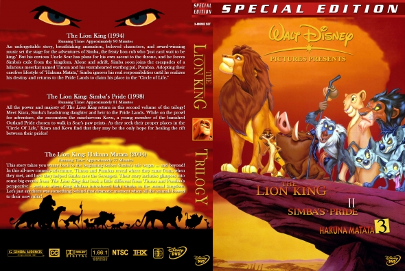 CoverCity - DVD Covers & Labels - The Lion King Trilogy