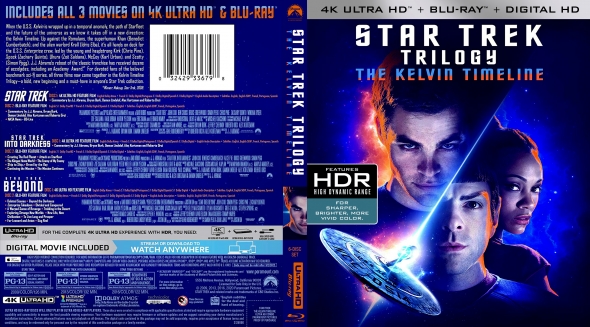 thumbnail image 2 of Star Trek Trilogy: The Kelvin Timeline [Blu-ray] – New, Chris Pine, Zachary Quinto 2 of 5