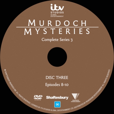 Murdoch Mysteries - Season 3; disc 3