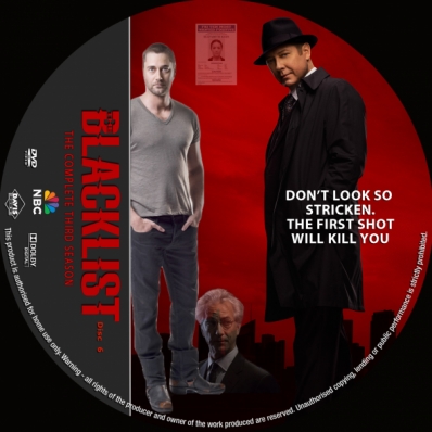 CoverCity - DVD Covers & Labels - The Blacklist - Season 3; disc 6
